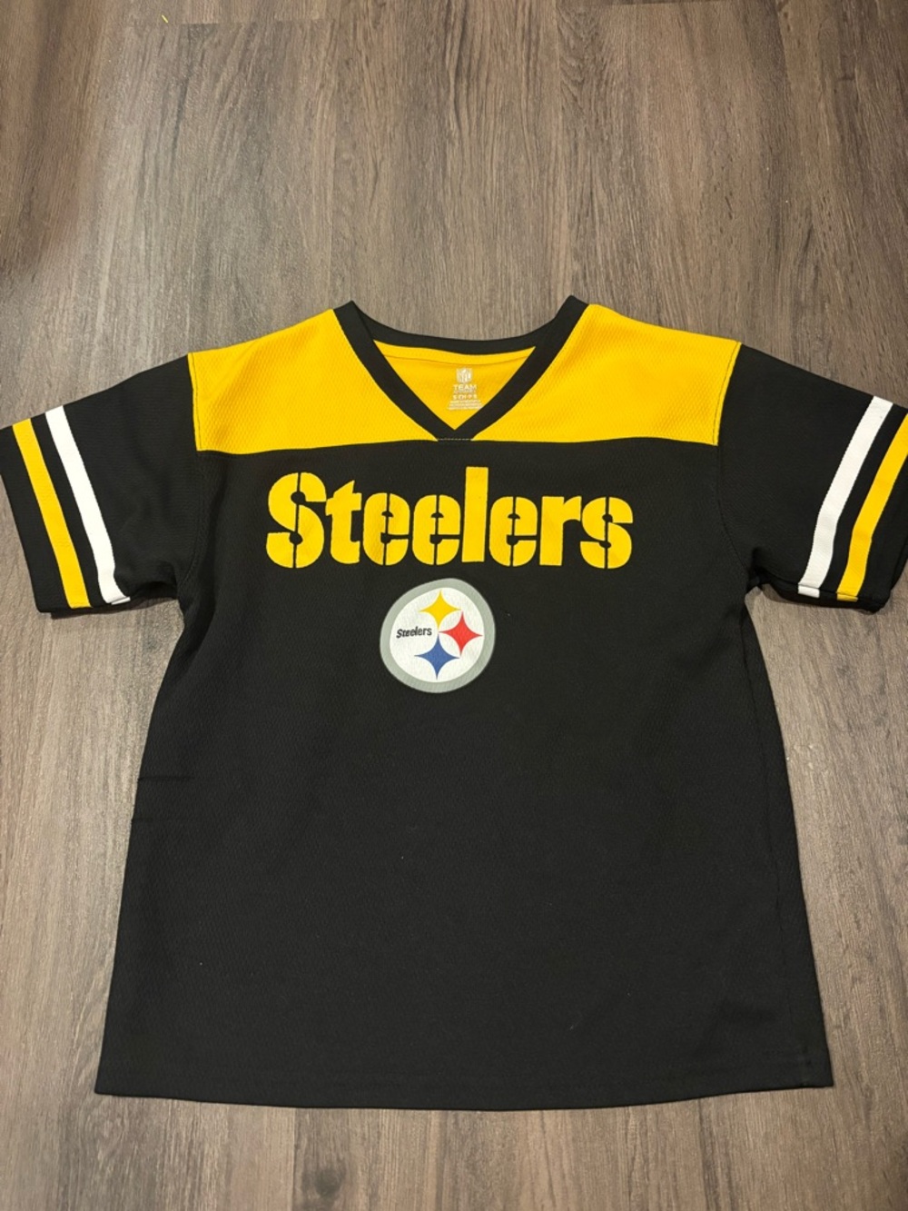 NFL Black and Yellow Steelers Short Sleeve Jersey
